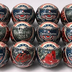 12 x Boston Red Sox Vs Baltimore Orioles 2013 Opening Series Baseball